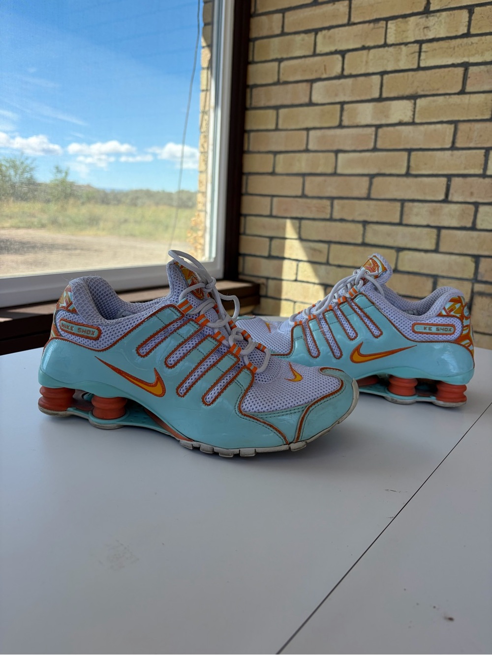 NIKE SHOX 2000’s Shoes Blue Orange Women’s Size 8 READ